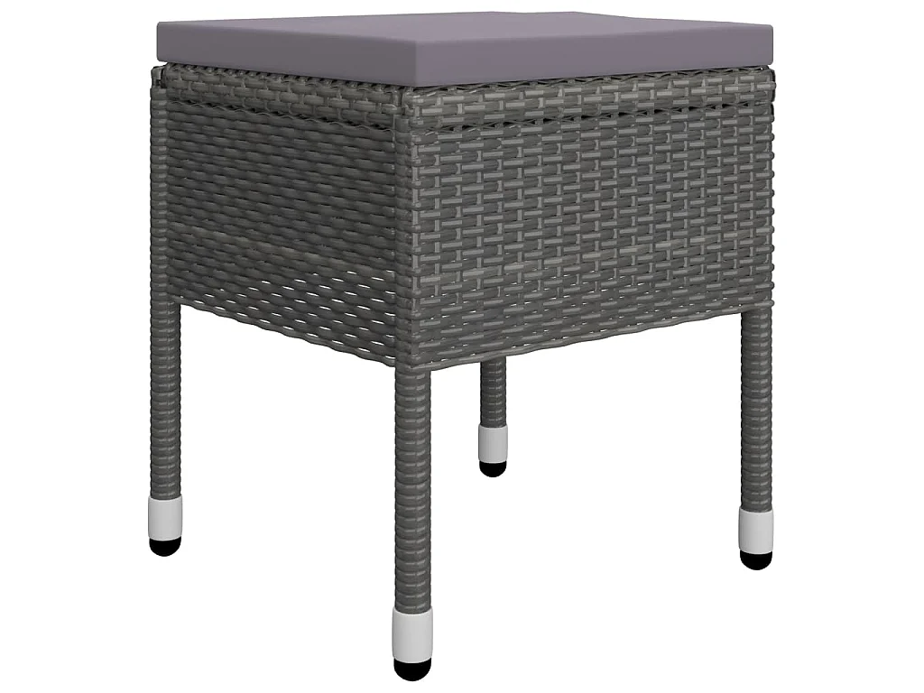 Set Mobili da Pranzo per Giardino 5 pz Grigio