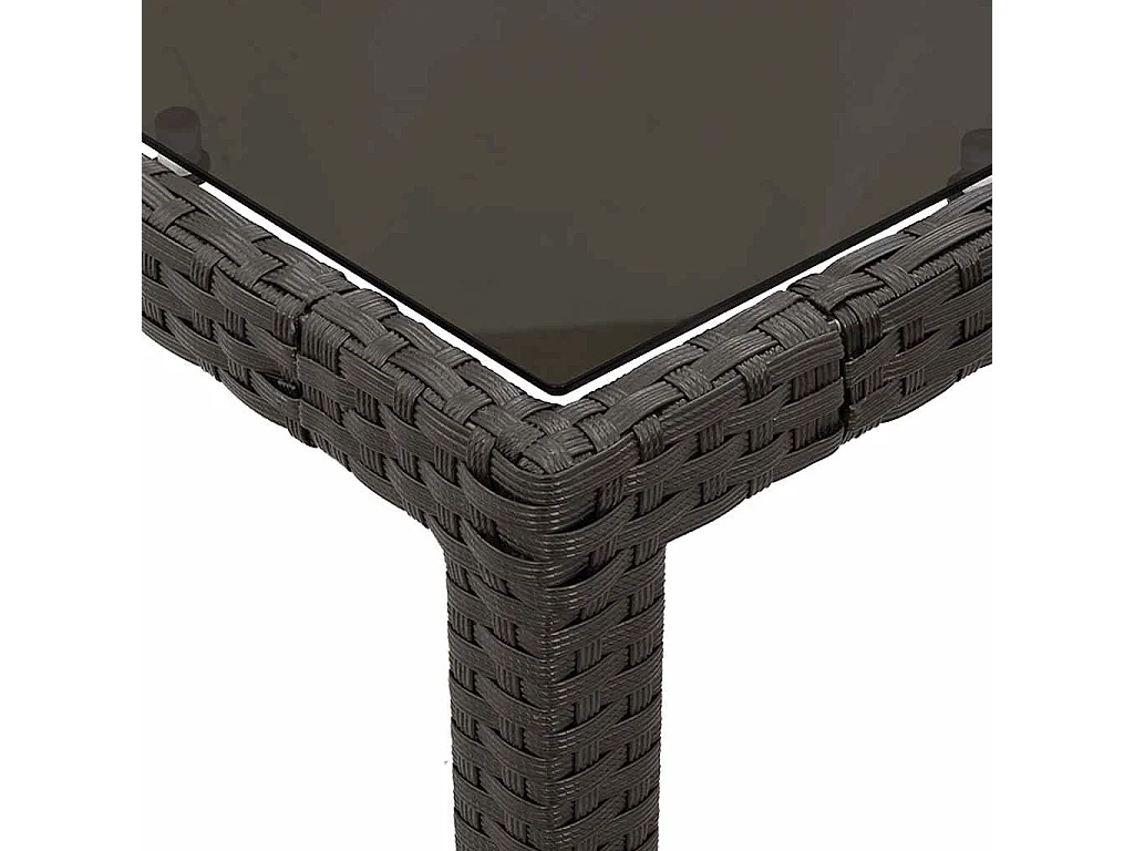 5-delige Tuinset met kussens poly rattan zwart