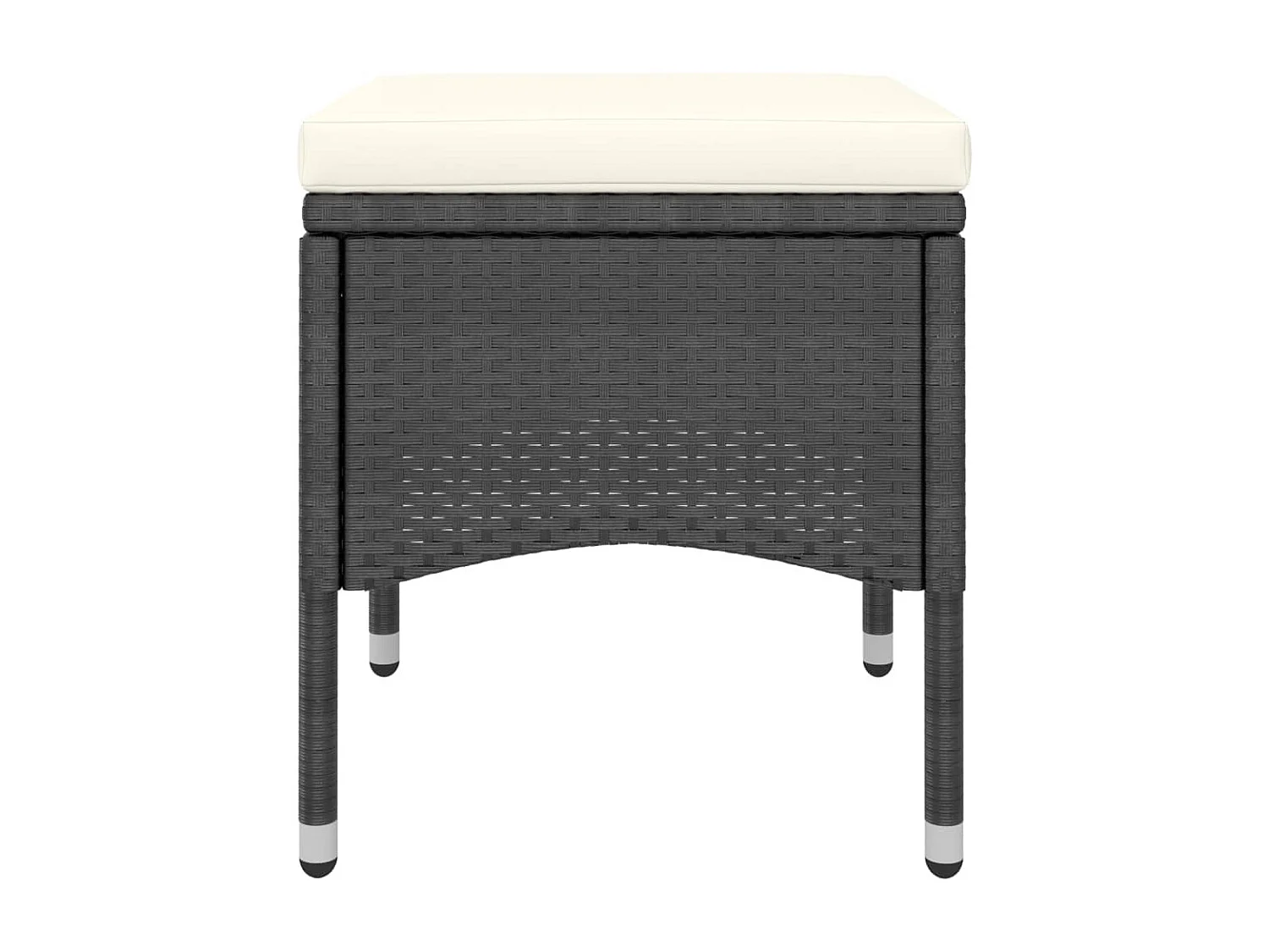 Ensemble de bistro de jardin 5 pcs poly rotin et verre trempé