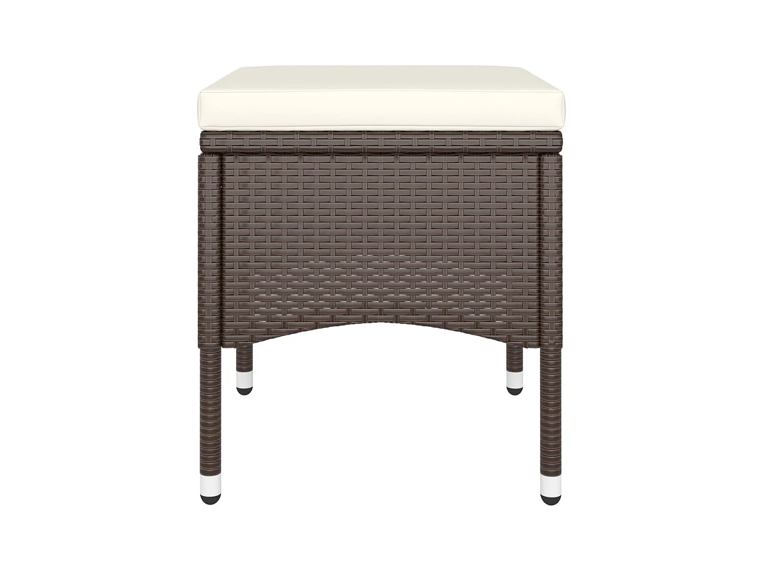 Ensemble de bistro de jardin 5 pcs poly rotin et verre trempé