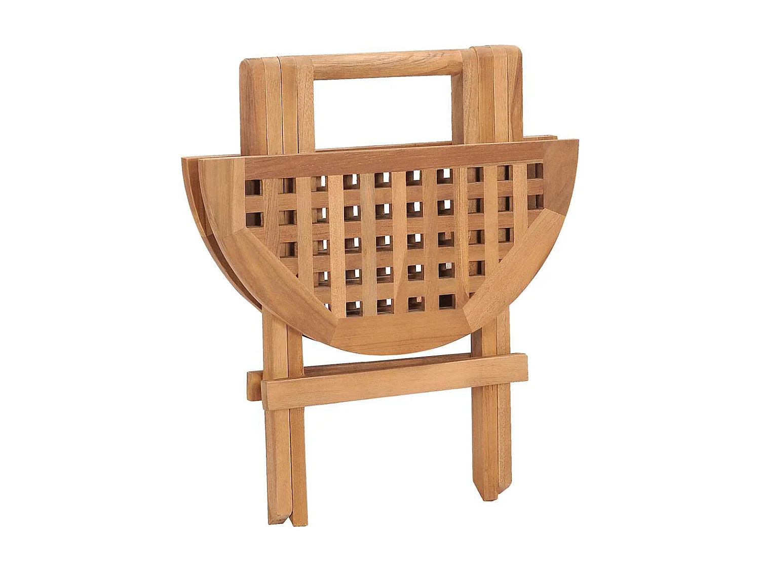 Ensemble à manger d'extérieur pliable avec coussin 3 pcs Teck