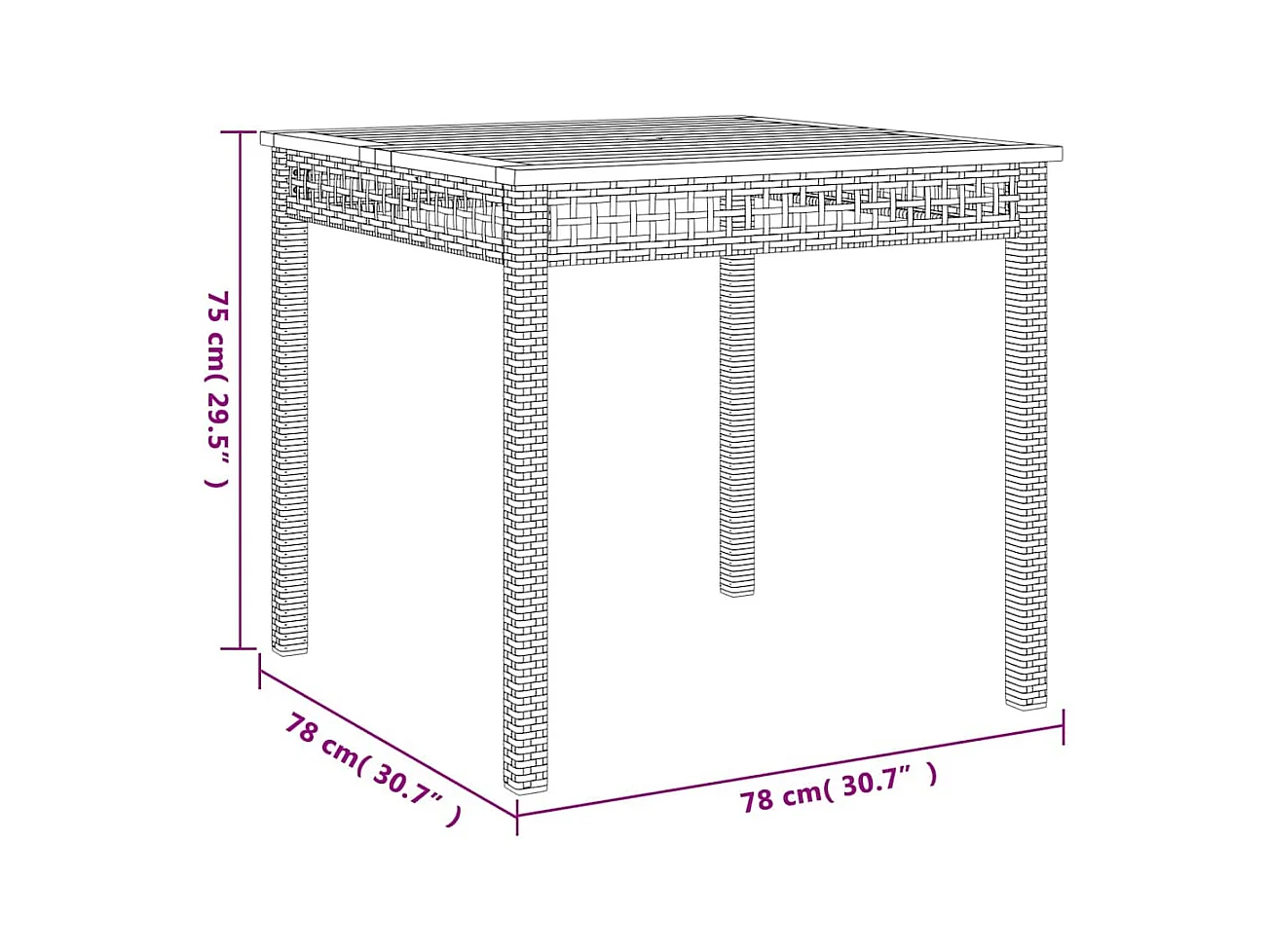 3-tlg. Garten-Essgruppe mit Kissen Beige Poly Rattan