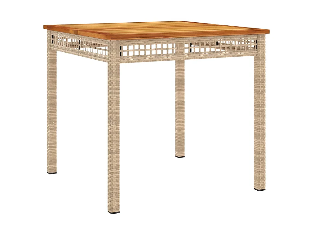 3-delige Tuinset met kussens poly rattan beige