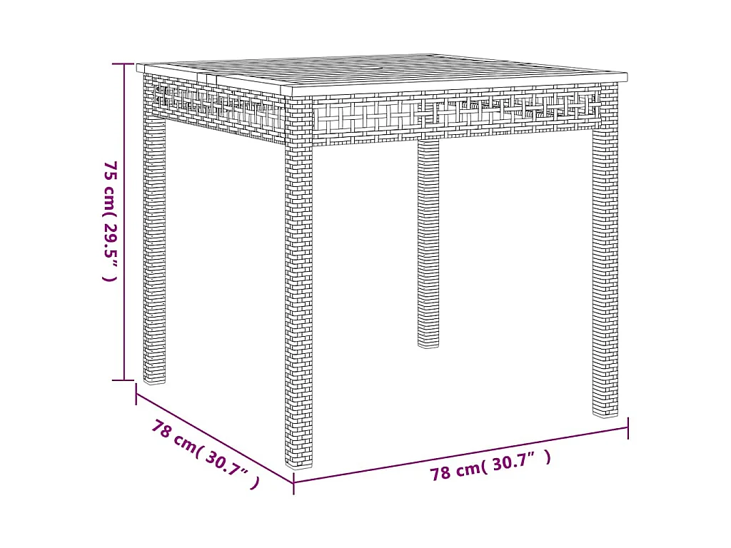 3-delige Tuinset met kussens poly rattan beige