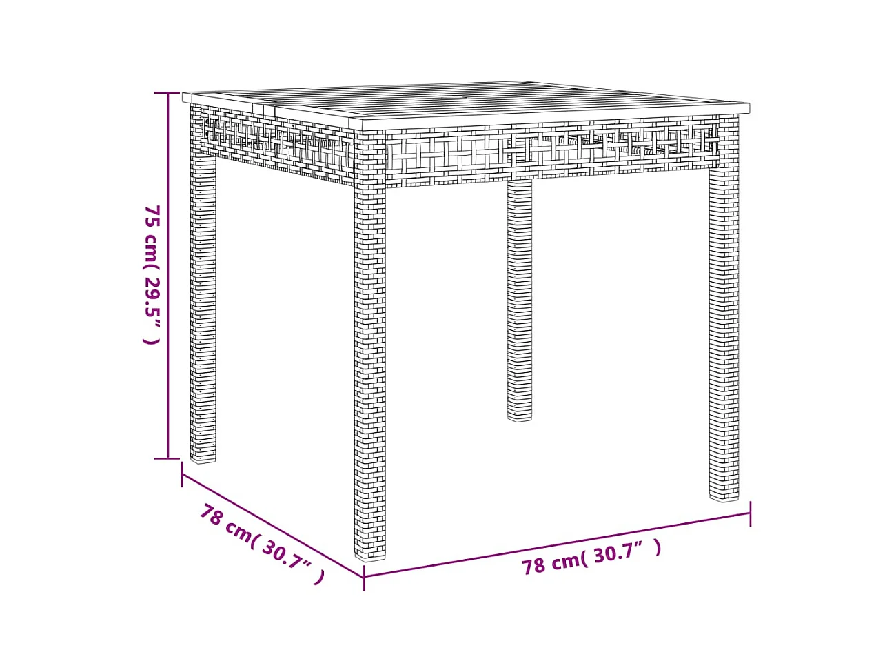 Ensemble à manger de jardin avec coussins 5pcs Beige poly rotin