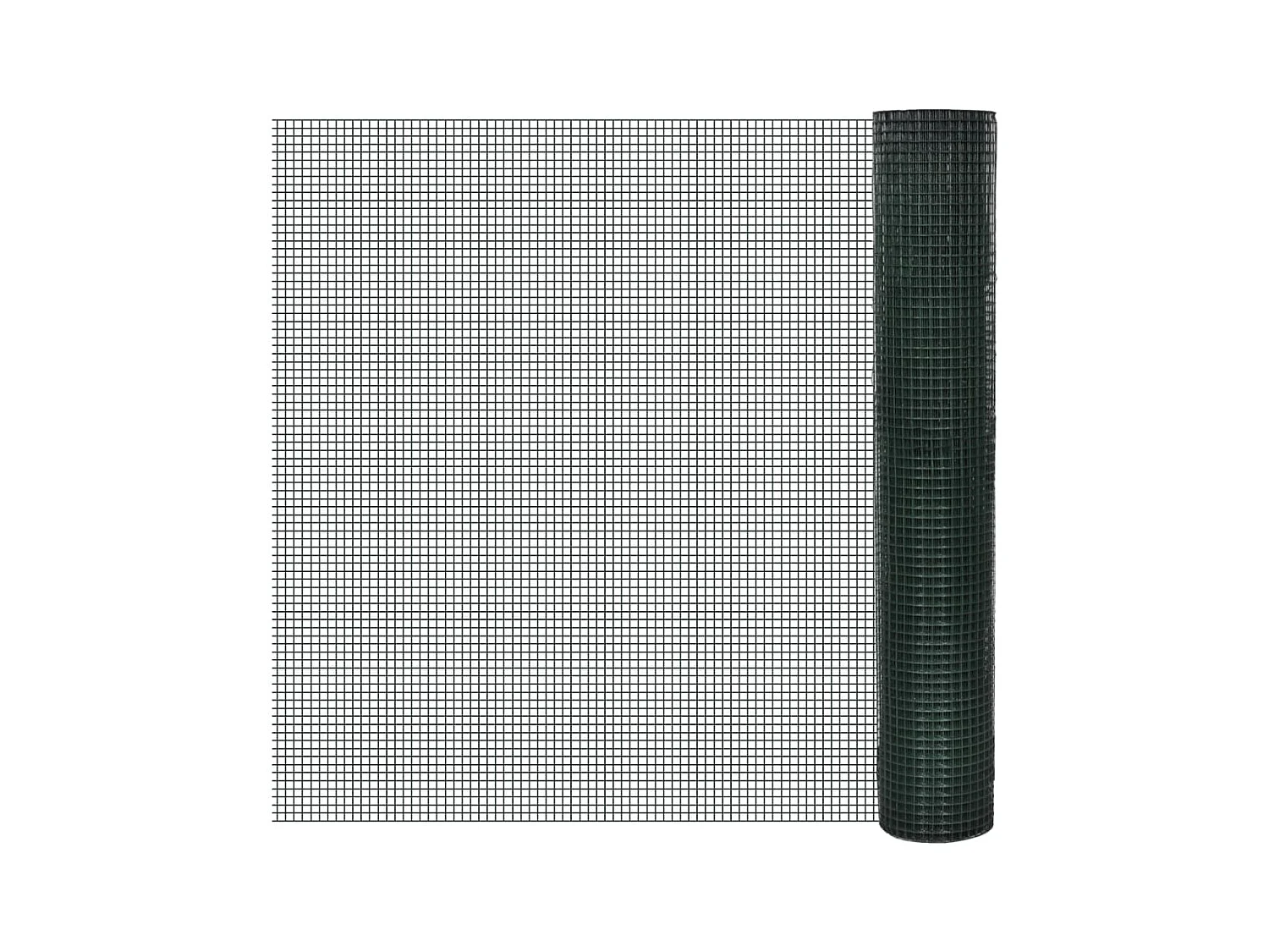 Alambrada gallinero galvanizada recubrimiento PVC verde 10x1 m