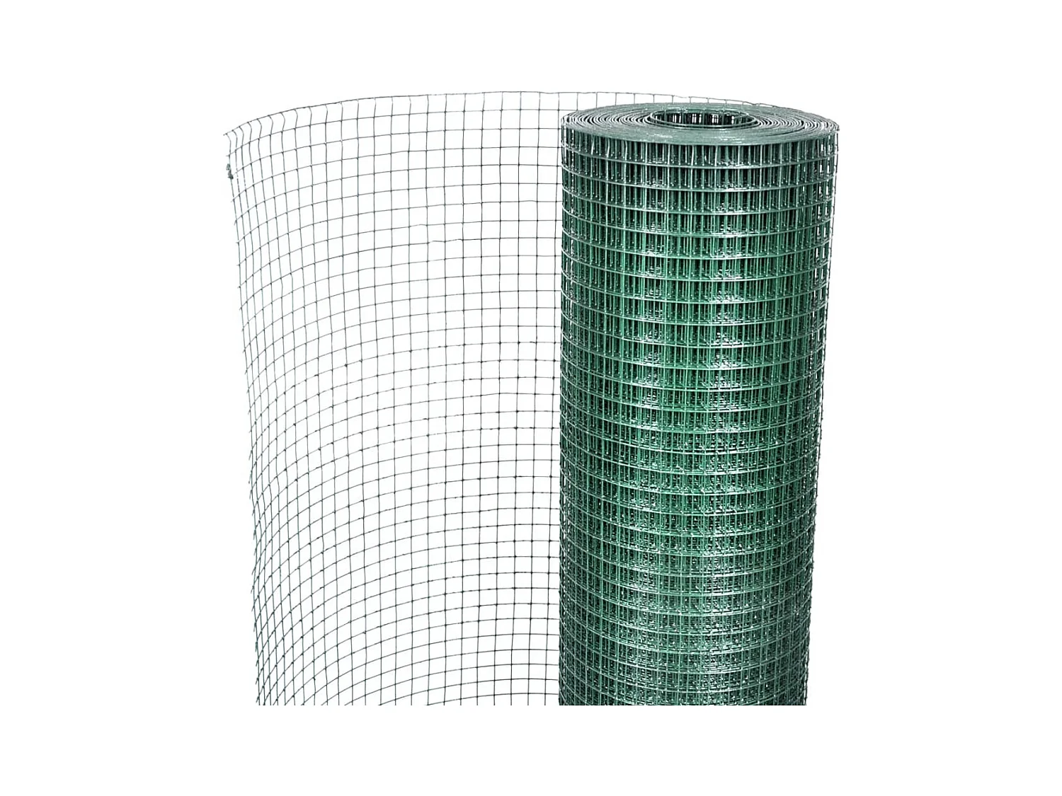 Alambrada gallinero galvanizada recubrimiento PVC verde 10x1 m