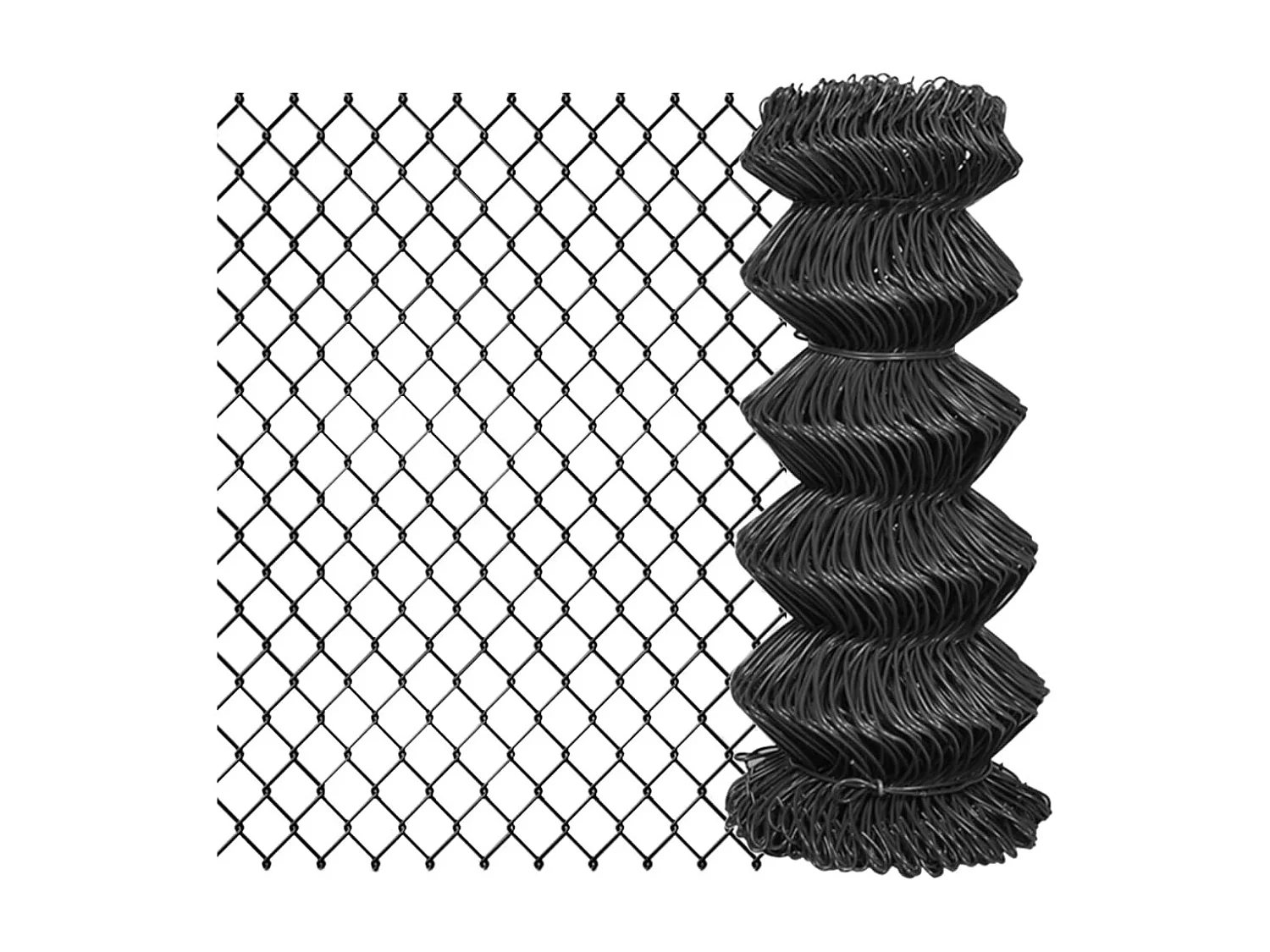 Cerca em Rede de Aço Cinza 25x0,8 m para Jardim e Propriedades