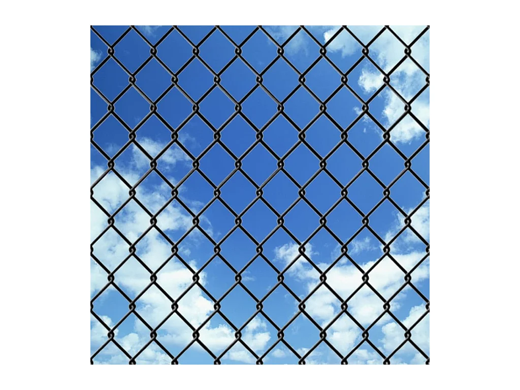 Valla de tela metálica acero gris 25x125 m