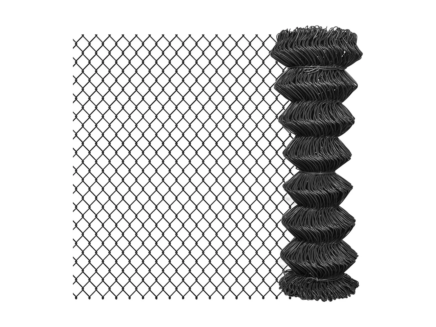 Cerca em Rede de Aço Cinzenta 25x1,25 m - Alta Resistência e Durabilidade