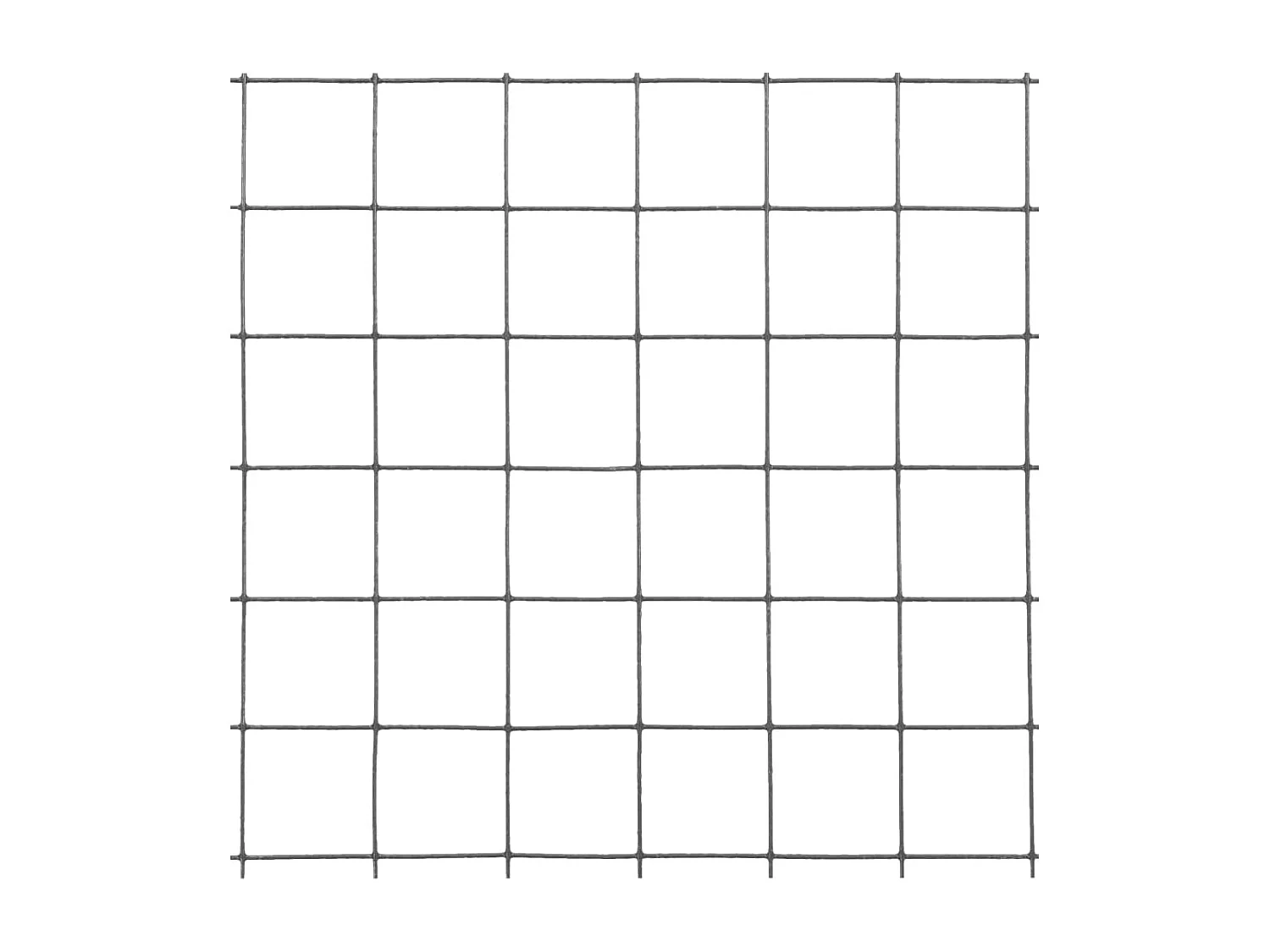 Cerca de Arame Galinheiro 25x1 m em Aço Revestido com PVC Cinza para Proteção de Animais