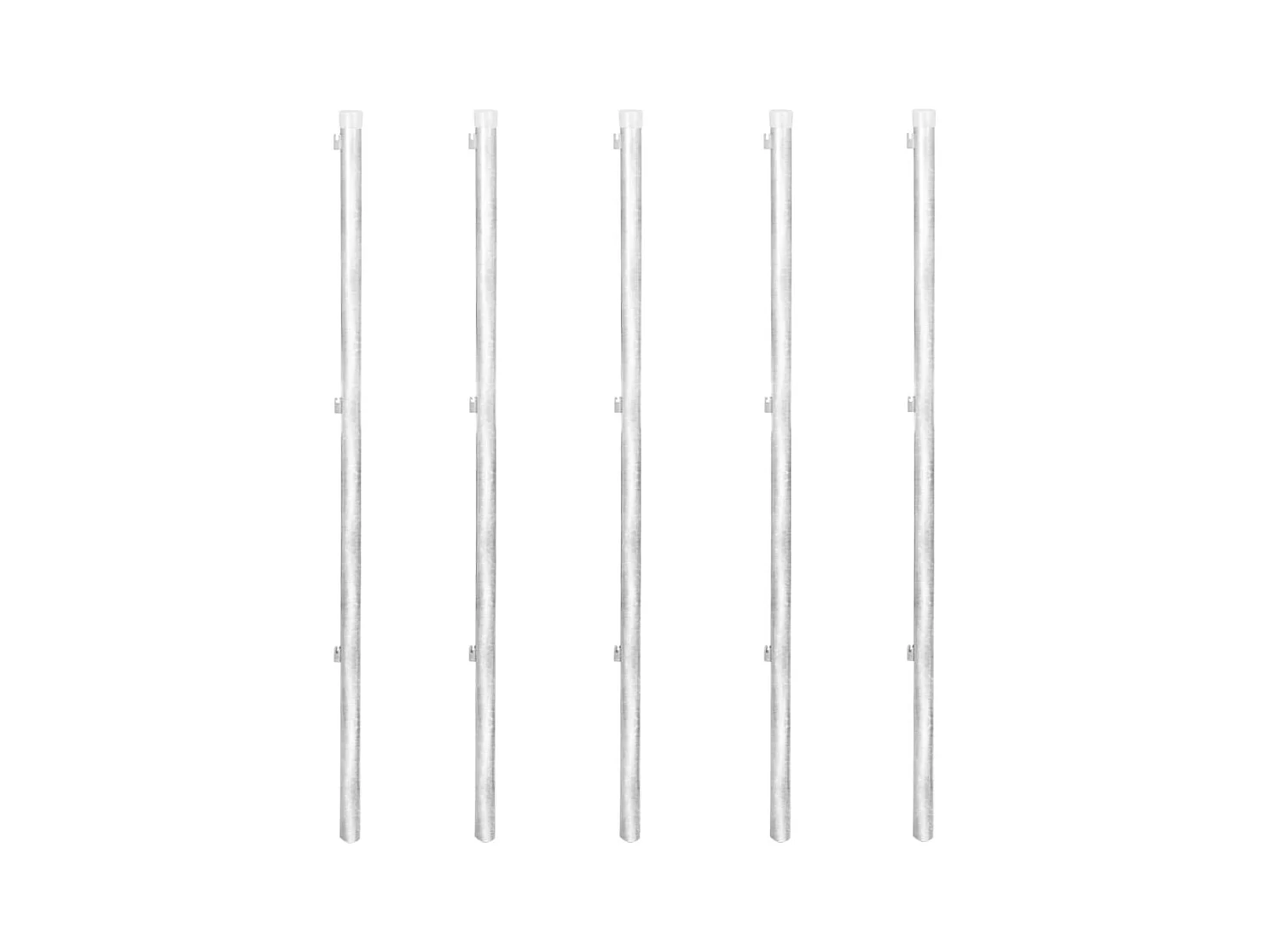 Valla metálica con estacas postes acero galvanizado 15x15 m