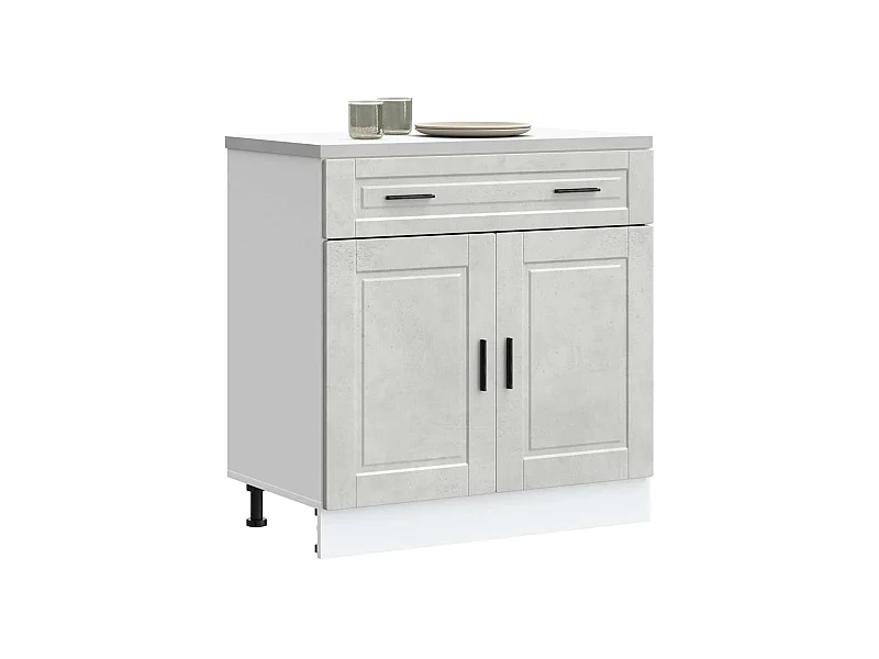 Küchenunterschrank Porto Betongrau Holzwerkstoff