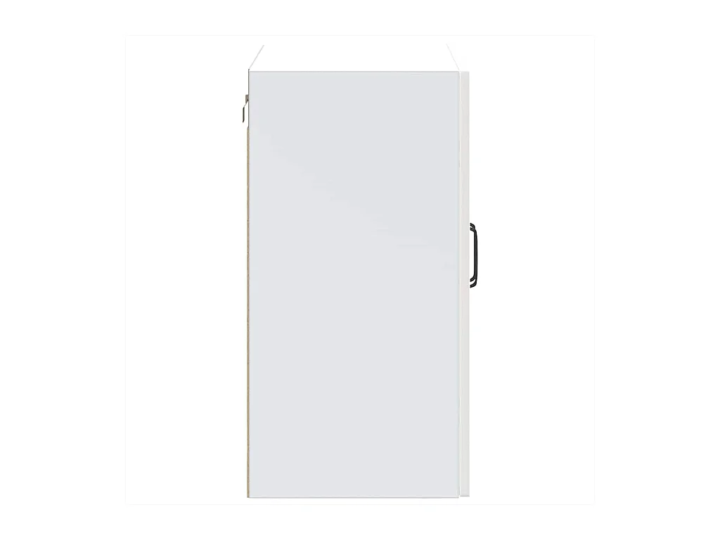 Küchen-Hängeschrank mit Glastür Kalmar Hochglanz-Weiß Holzwerkstoff