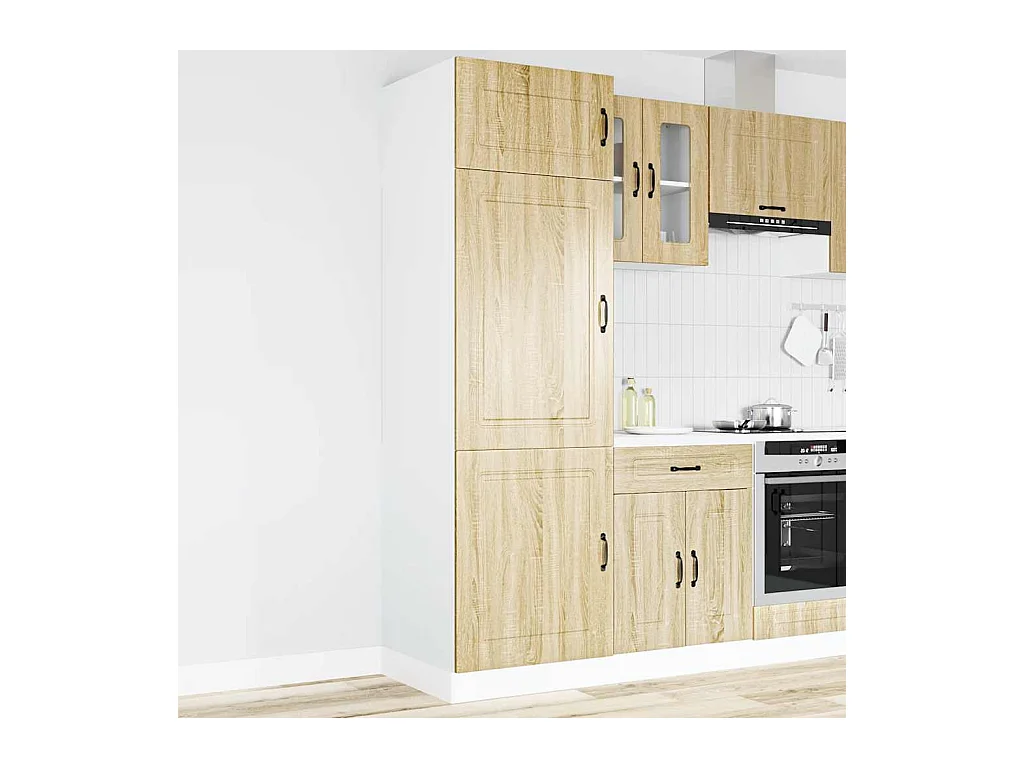 Armoire de cuisine Kalmar chêne sonoma bois d'ingénierie
