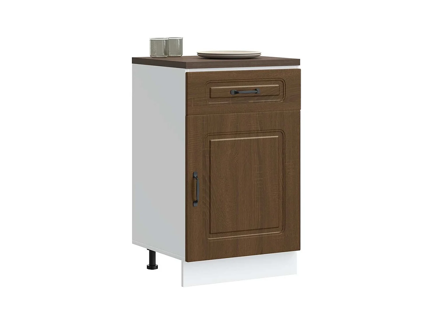 Armoire de cuisine Kalmar chêne marron bois d'ingénierie