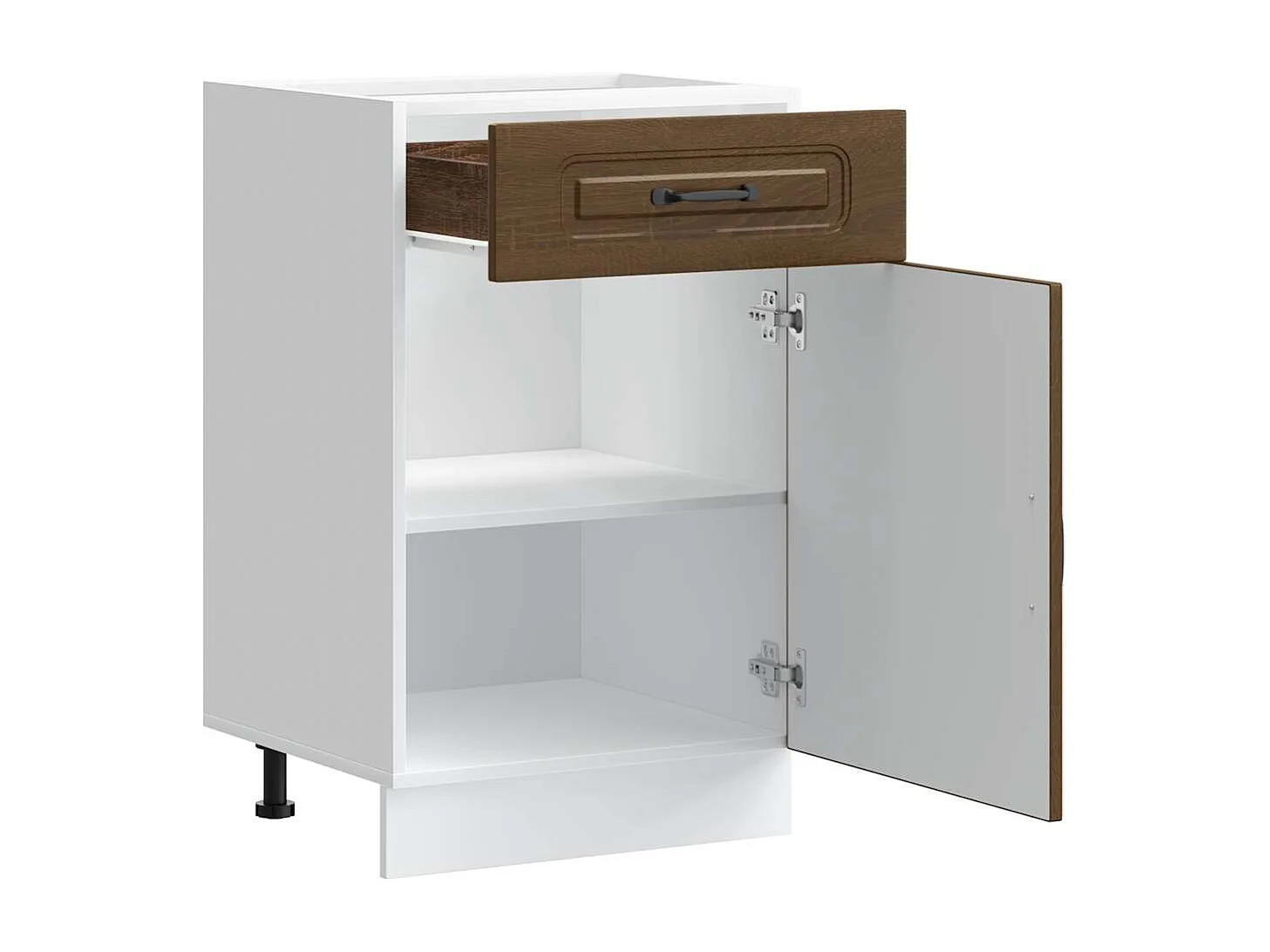 Onderkast Kalmar bewerkt hout bruin eikenkleur