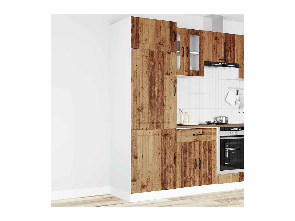 Küchenschrank Lucca Altholz-Optik Holzwerkstoff