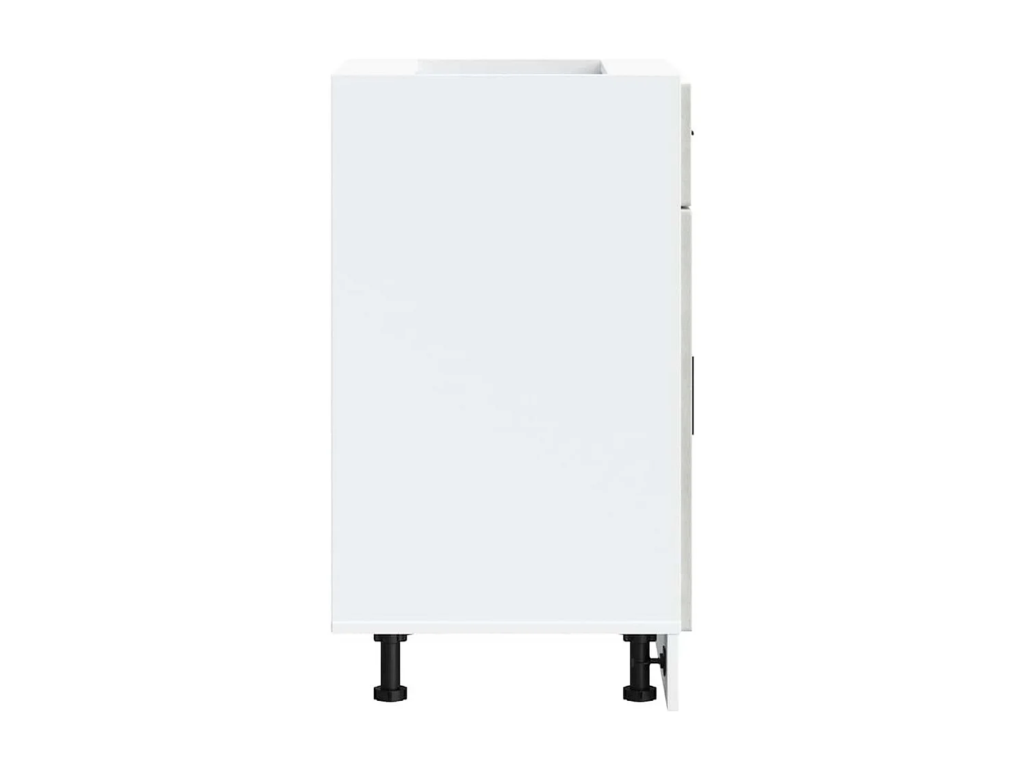 Armoire de cuisine Porto gris béton bois d'ingénierie