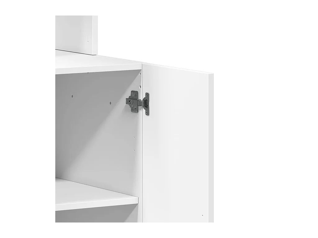 Küchenschrank Weiß 60x50x180 cm Holzwerkstoff