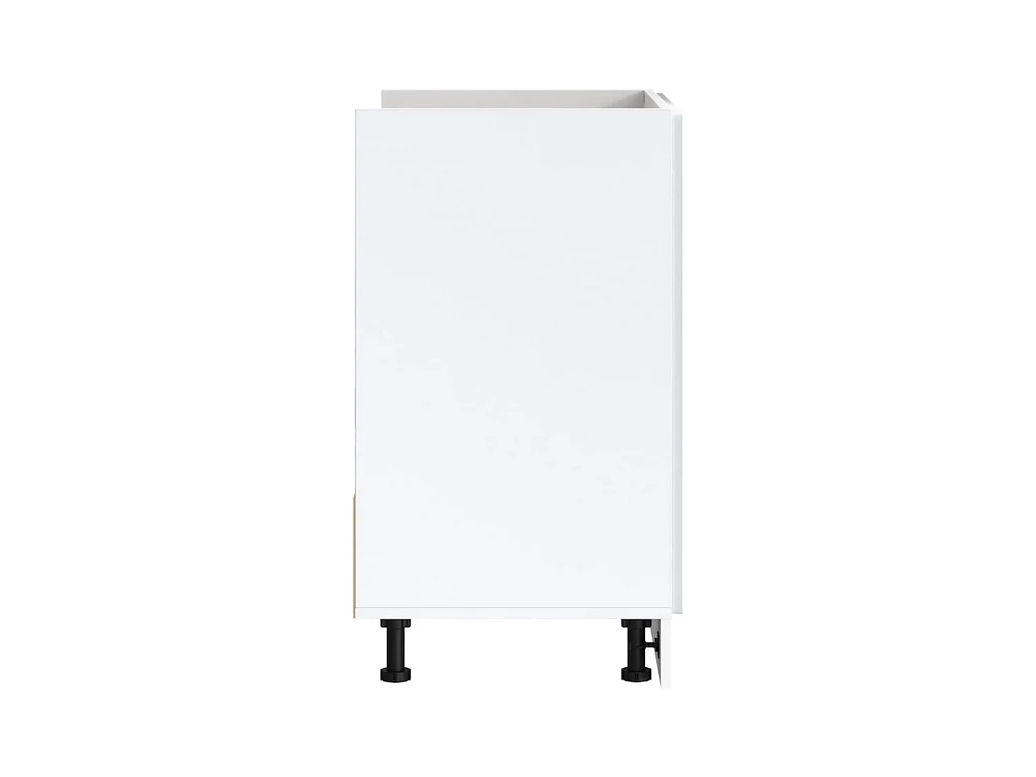 Meuble bas pour évier Porto blanc 80x46x81,5 cm bois ingénierie