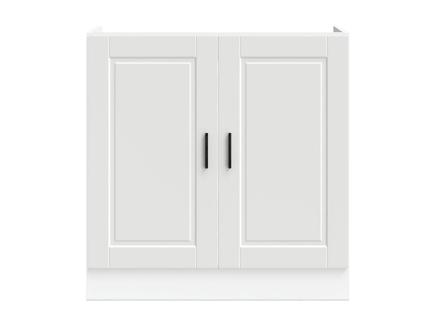 Meuble bas pour évier Porto blanc 80x46x81,5 cm bois ingénierie