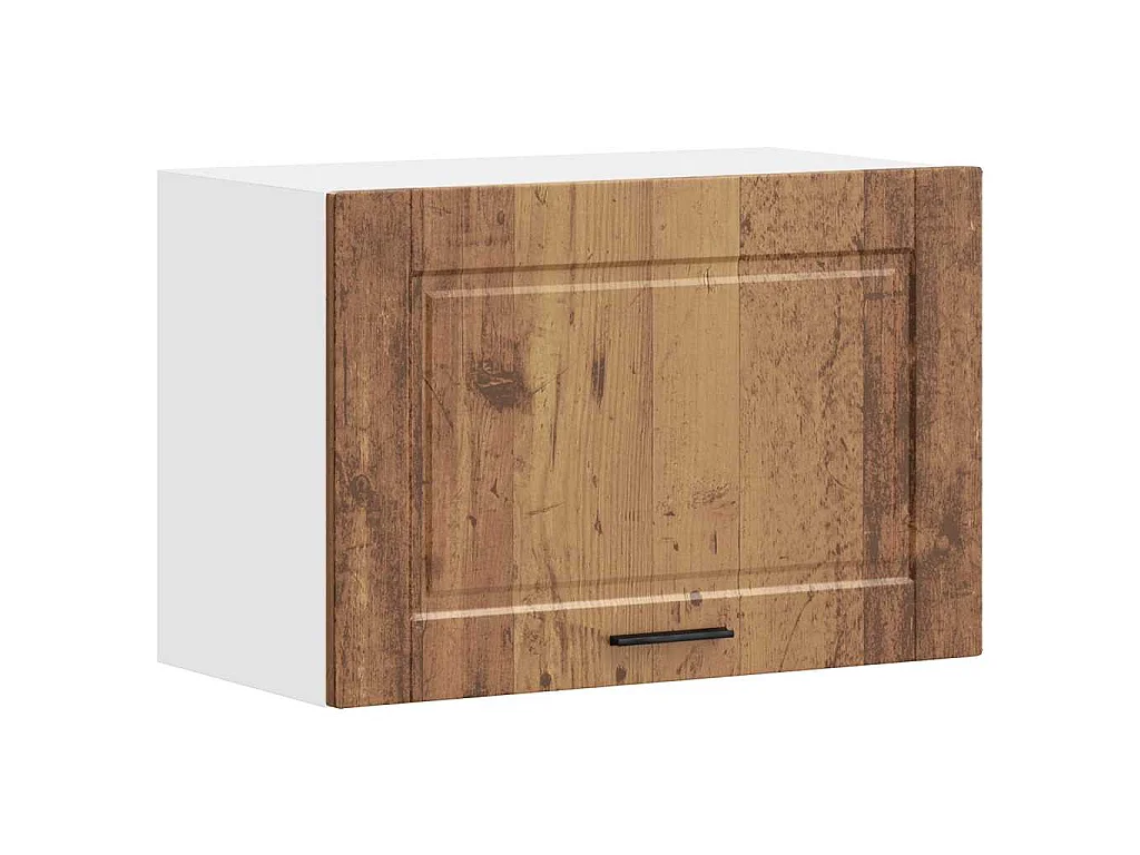 Keukenbovenkast Porto bewerkt hout oud houtkleurig