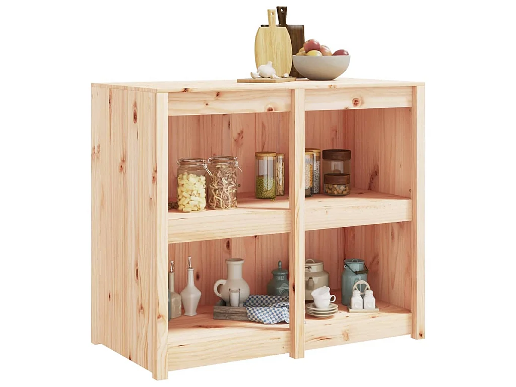 Armário de cozinha para exterior MEPPEL 106x55x92 cm pinho maciço