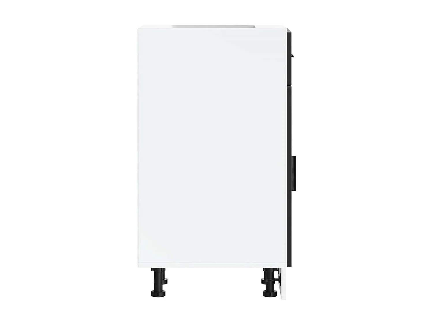 Armoire de cuisine Porto noir bois d'ingénierie