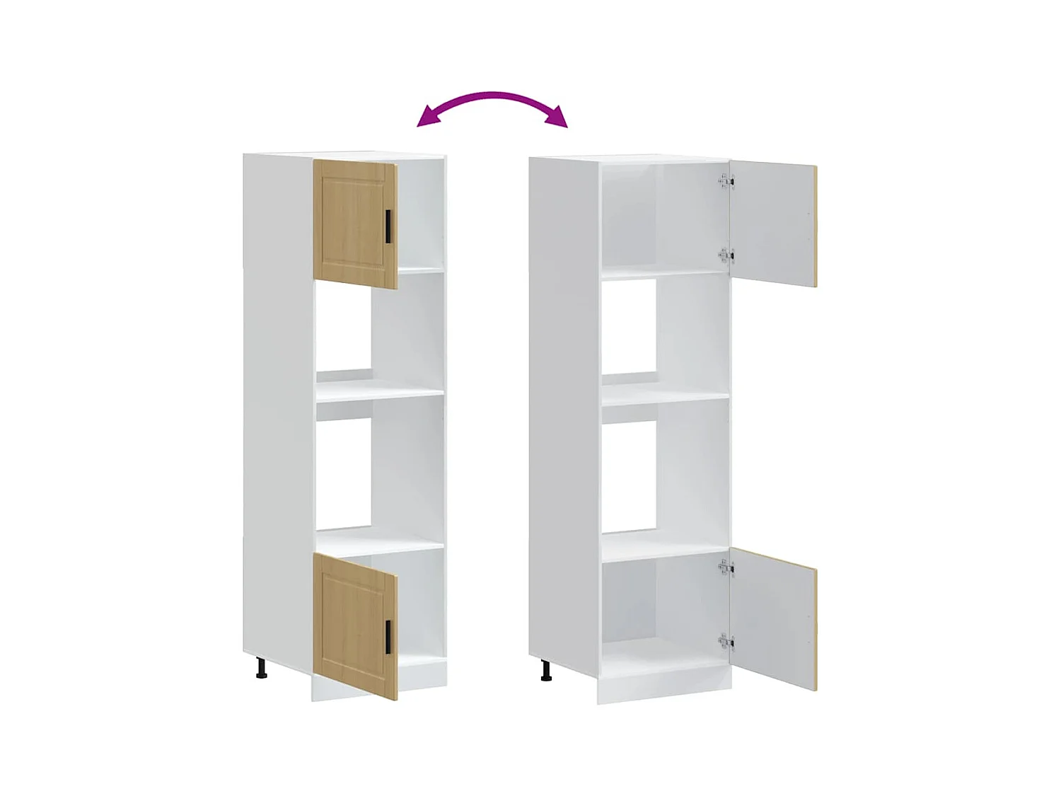 Armoires de four 2 pcs Porto chêne sonoma bois d'ingénierie