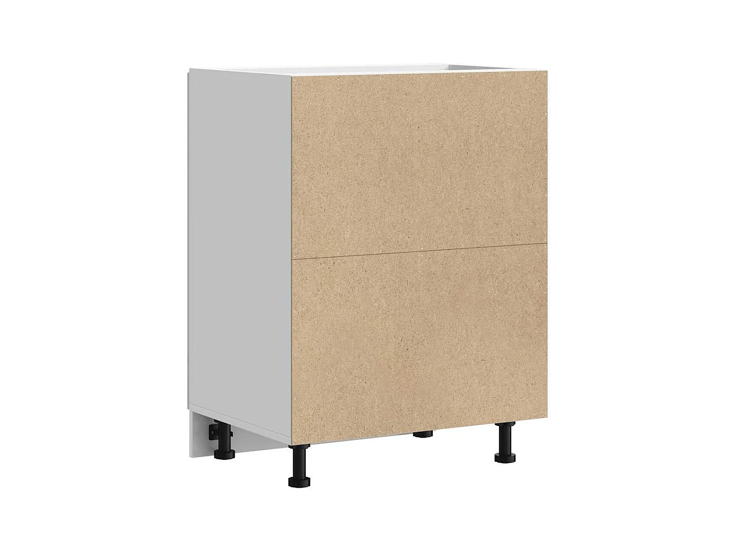 Armoire de cuisine Porto blanc brillant bois ingénierie