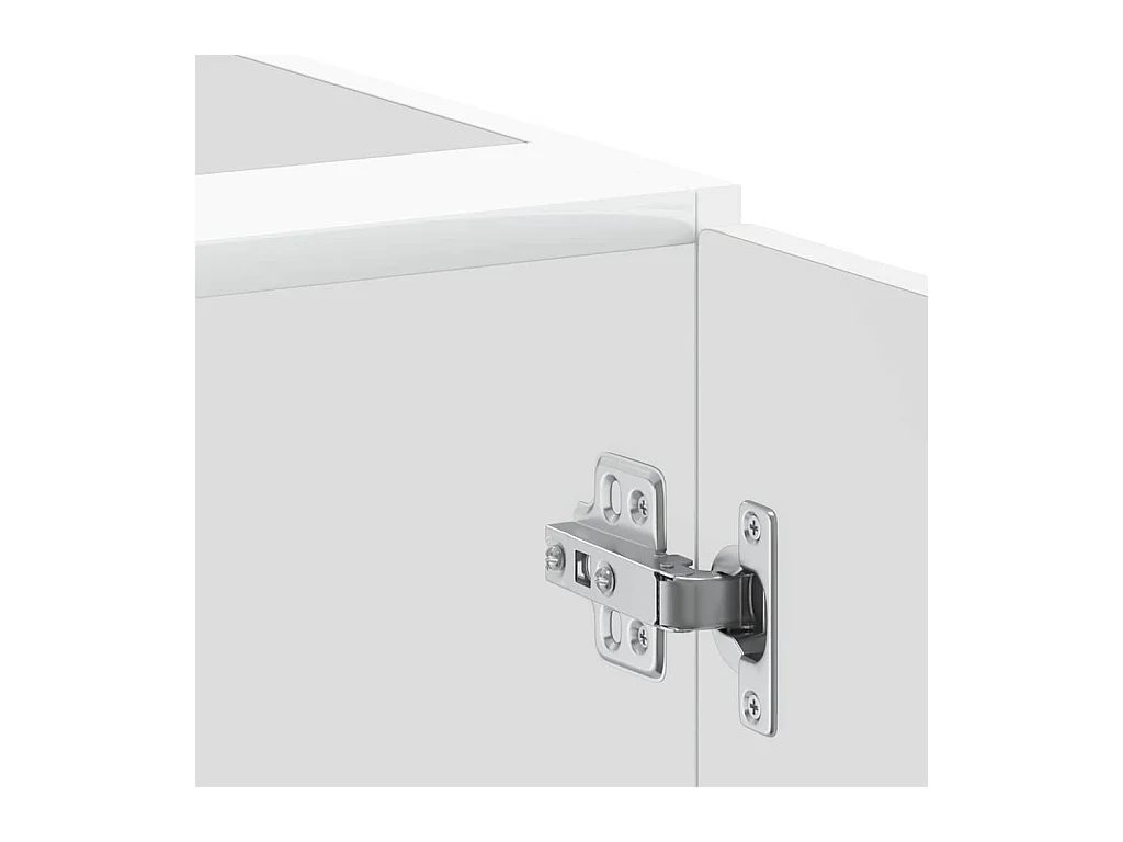 Armoire de cuisine Porto blanc brillant bois ingénierie