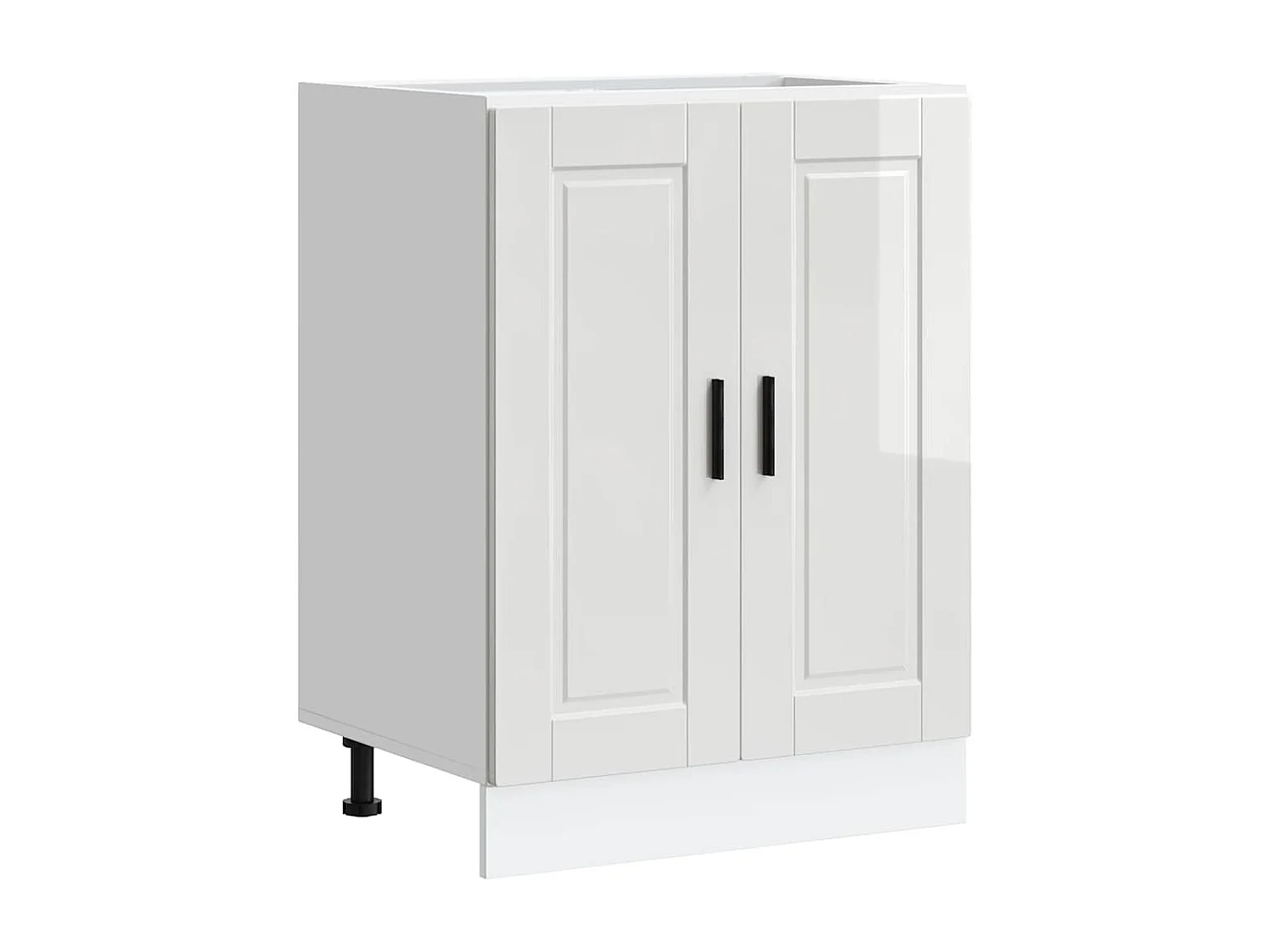 Armoire de cuisine Porto blanc brillant bois ingénierie