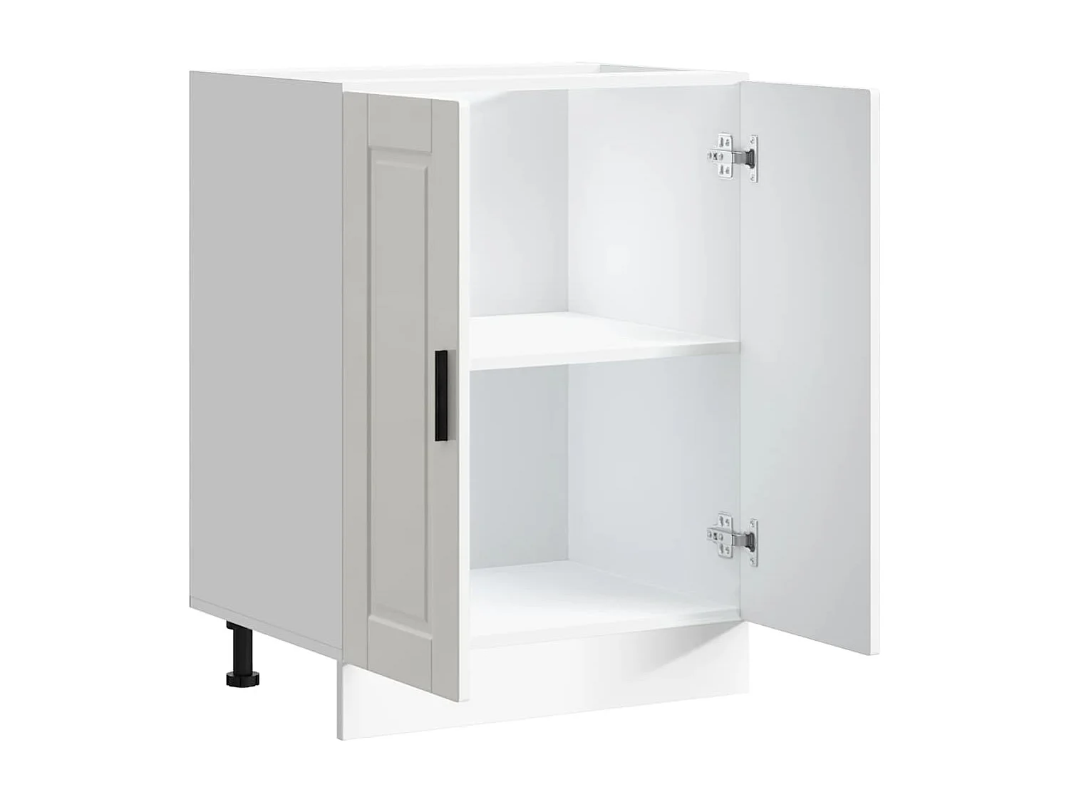 Armoire de cuisine Porto blanc brillant bois ingénierie