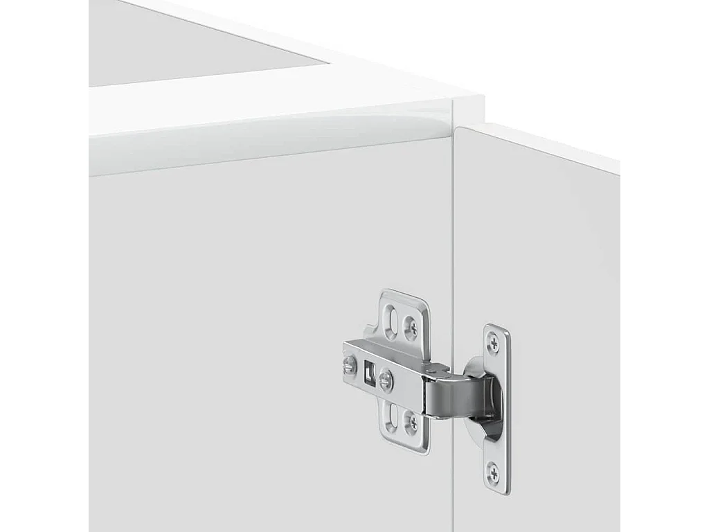 Armoire de cuisine Porto blanc brillant bois ingénierie