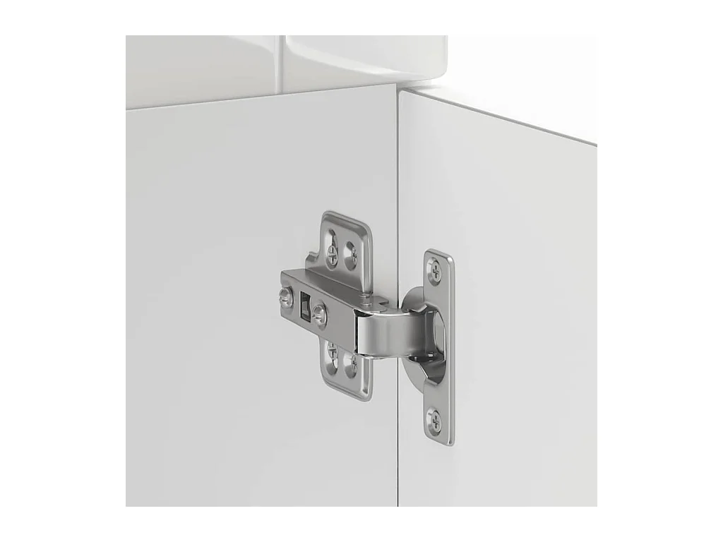 Armoire de cuisine Porto blanc brillant bois ingénierie