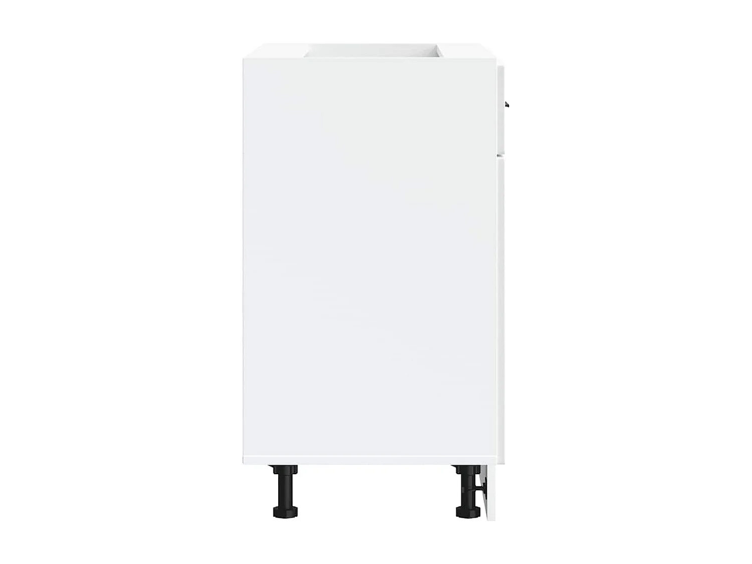 Armoire de cuisine Porto blanc brillant bois ingénierie