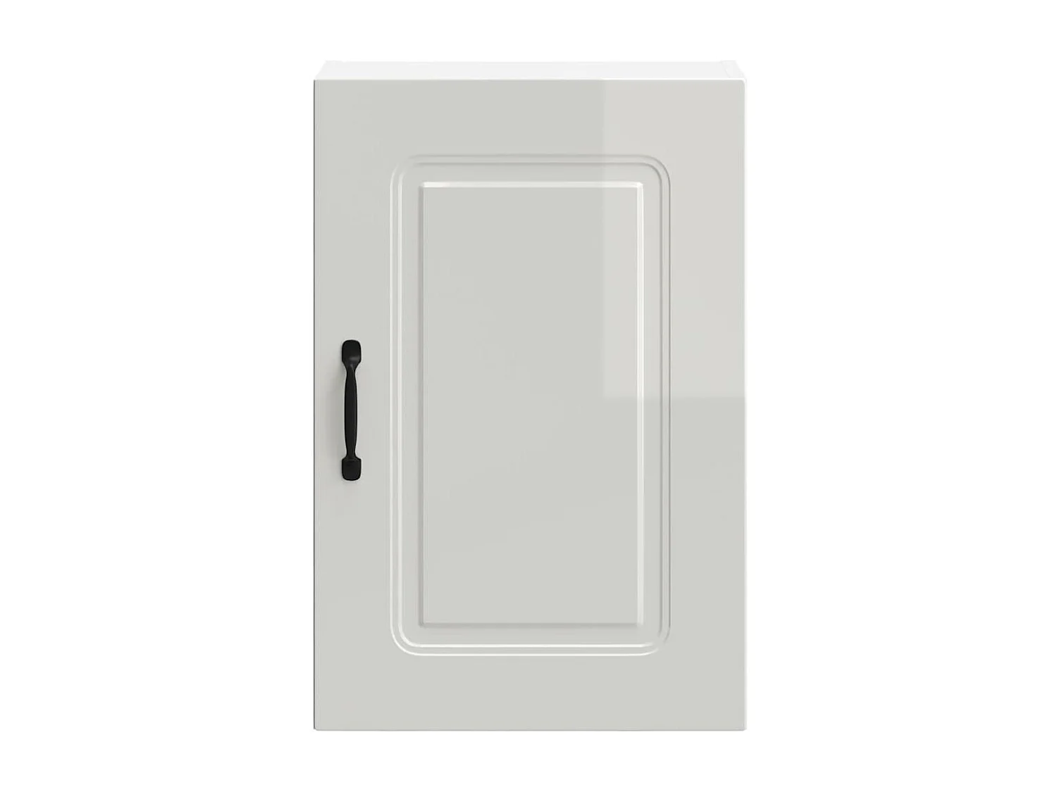Armoire murale de cuisine Kalmar blanc brillant bois ingénierie