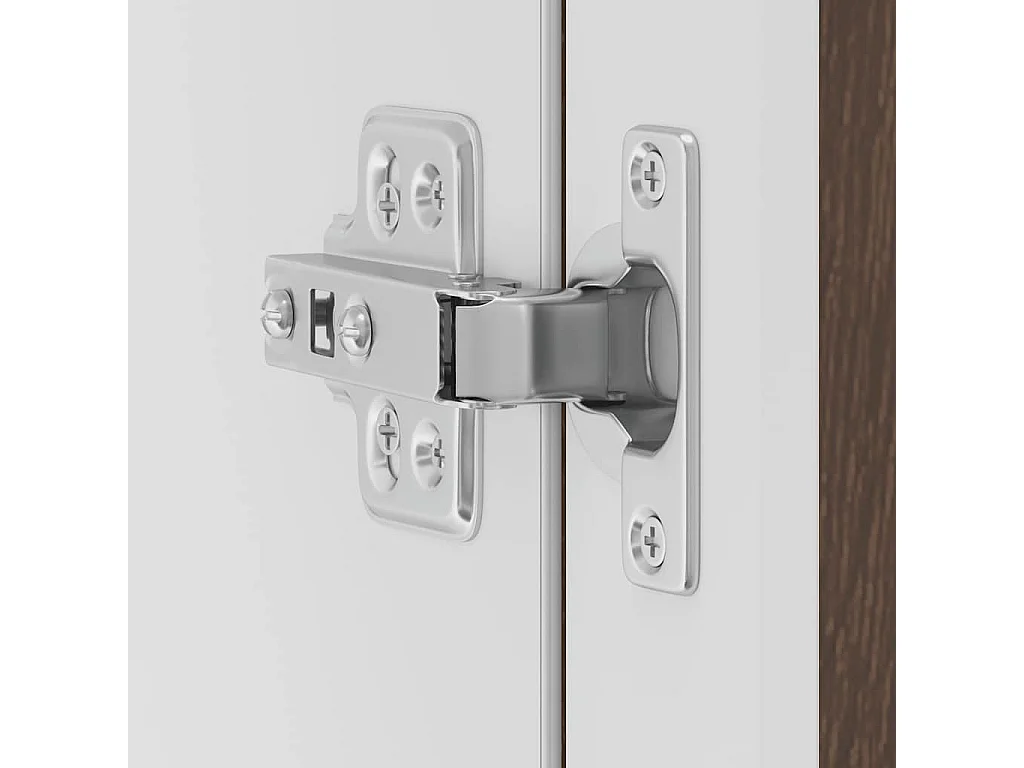 Armoire murale de cuisine et porte en verre Porto chêne marron