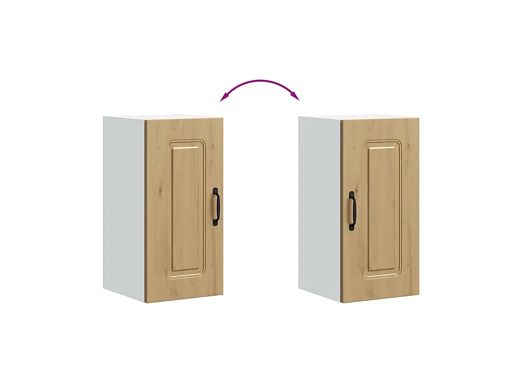 Küchen-Hängeschrank Kalmar Artisan-Eiche Holzwerkstoff