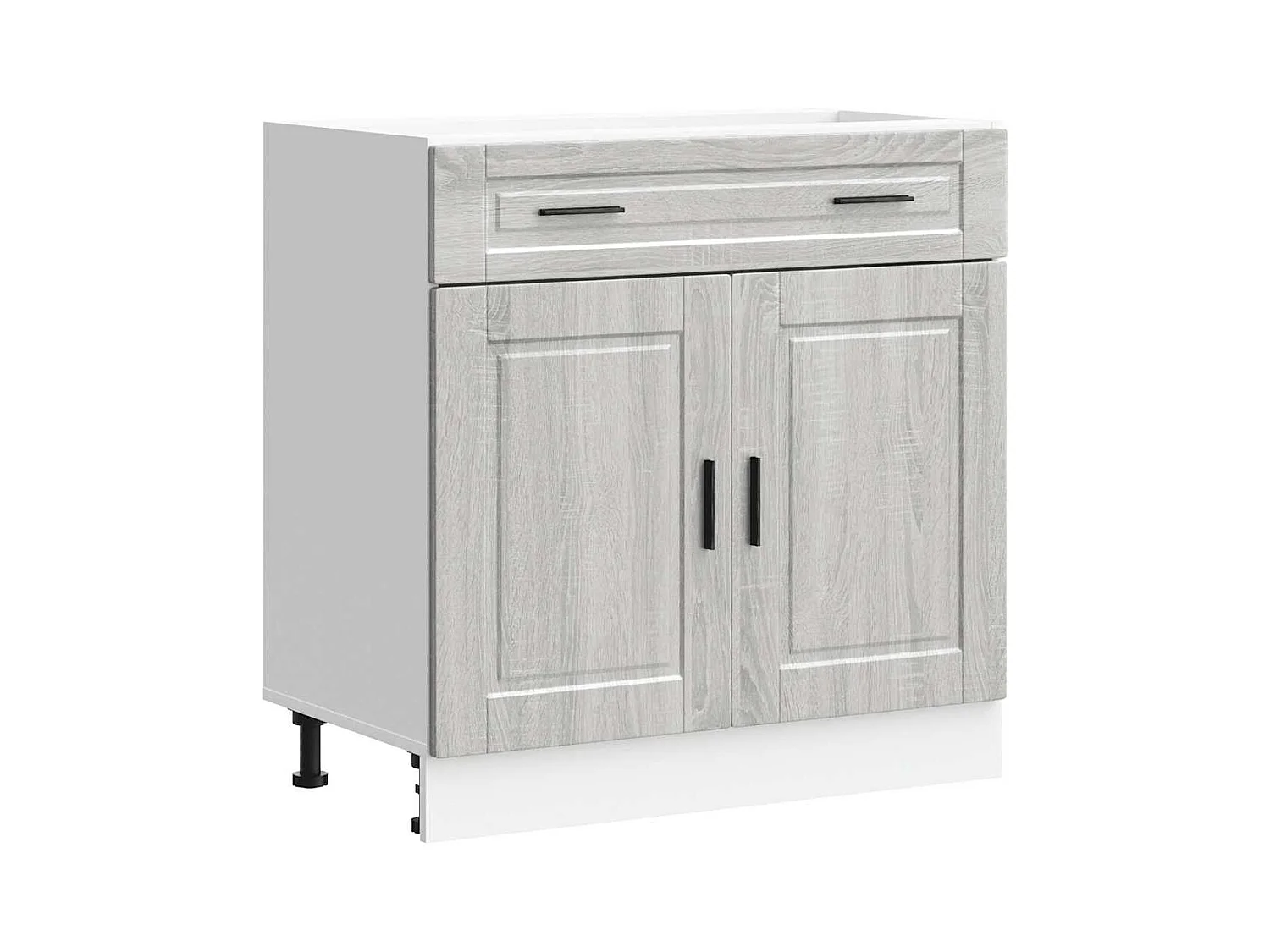 Armoire de cuisine Porto sonoma gris bois d'ingénierie