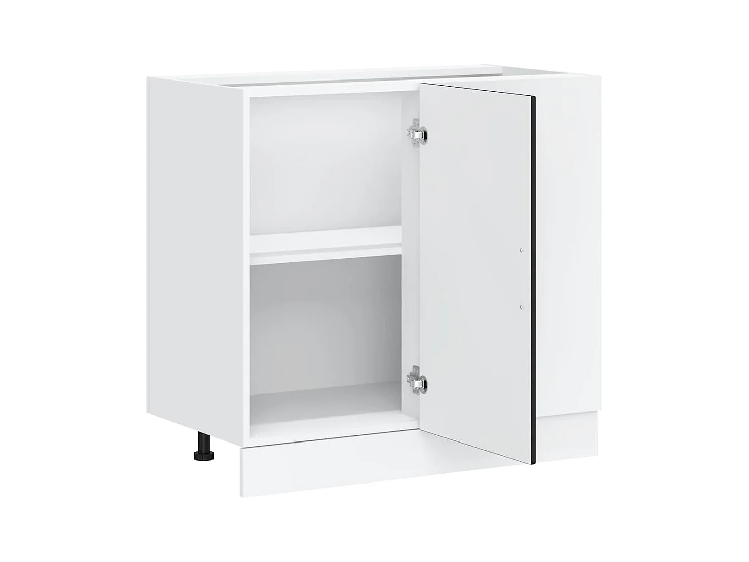 Keuken onderkast Kalmar bewerkt hout zwart