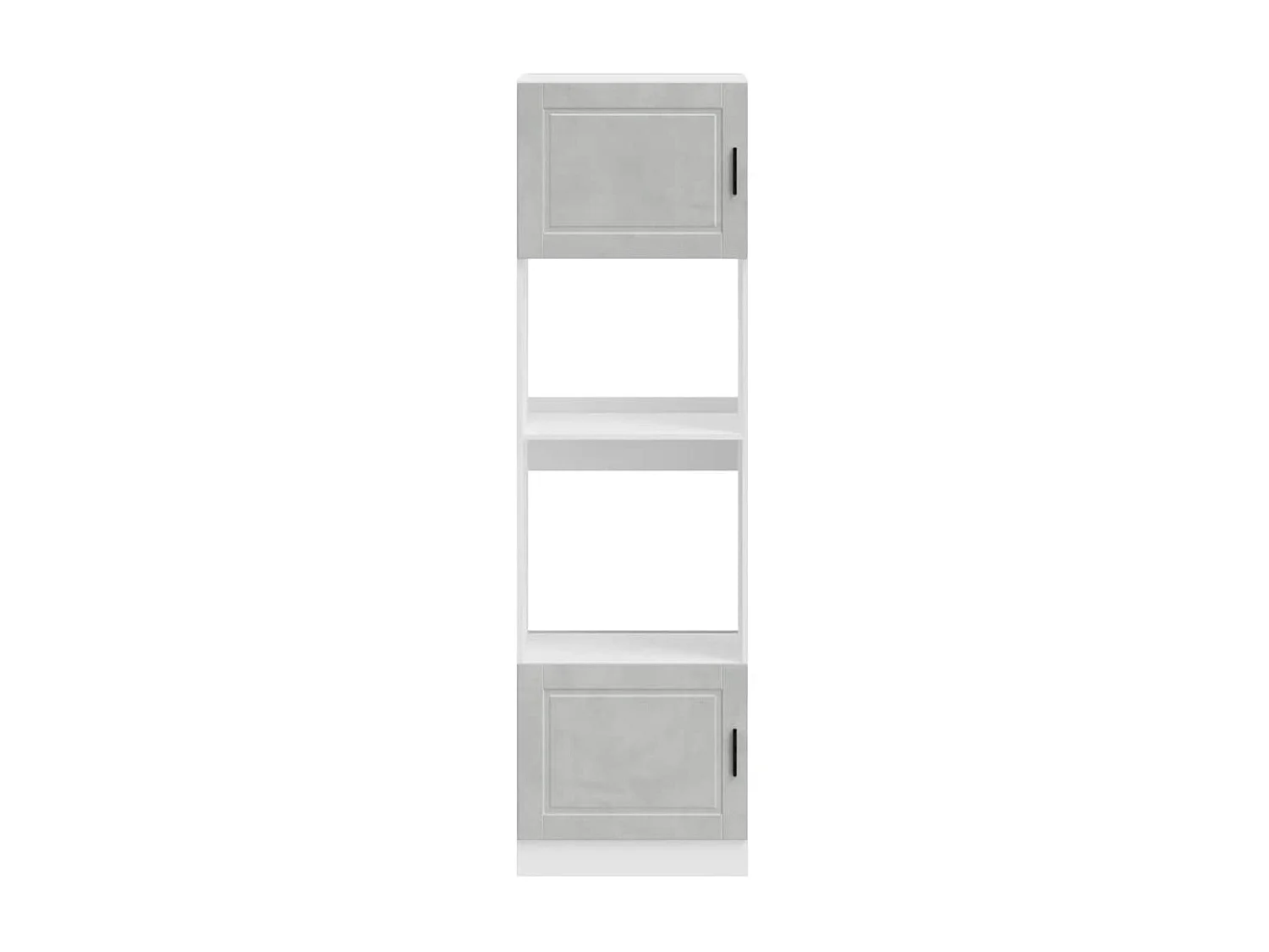 Armoires de four 2 pcs Porto gris béton bois d'ingénierie