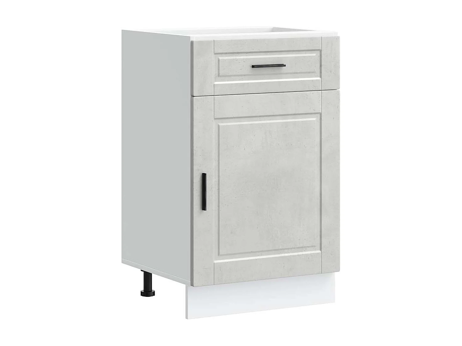 Armoire de cuisine Porto gris béton bois d'ingénierie