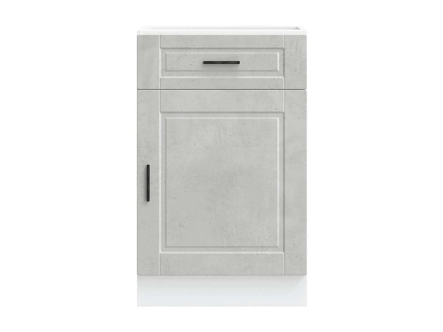 Armoire de cuisine Porto gris béton bois d'ingénierie