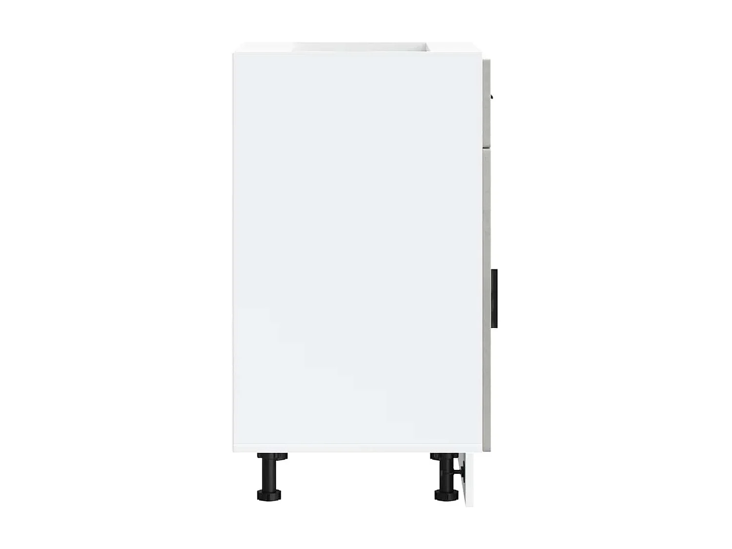 Armoire de cuisine Porto gris béton bois d'ingénierie