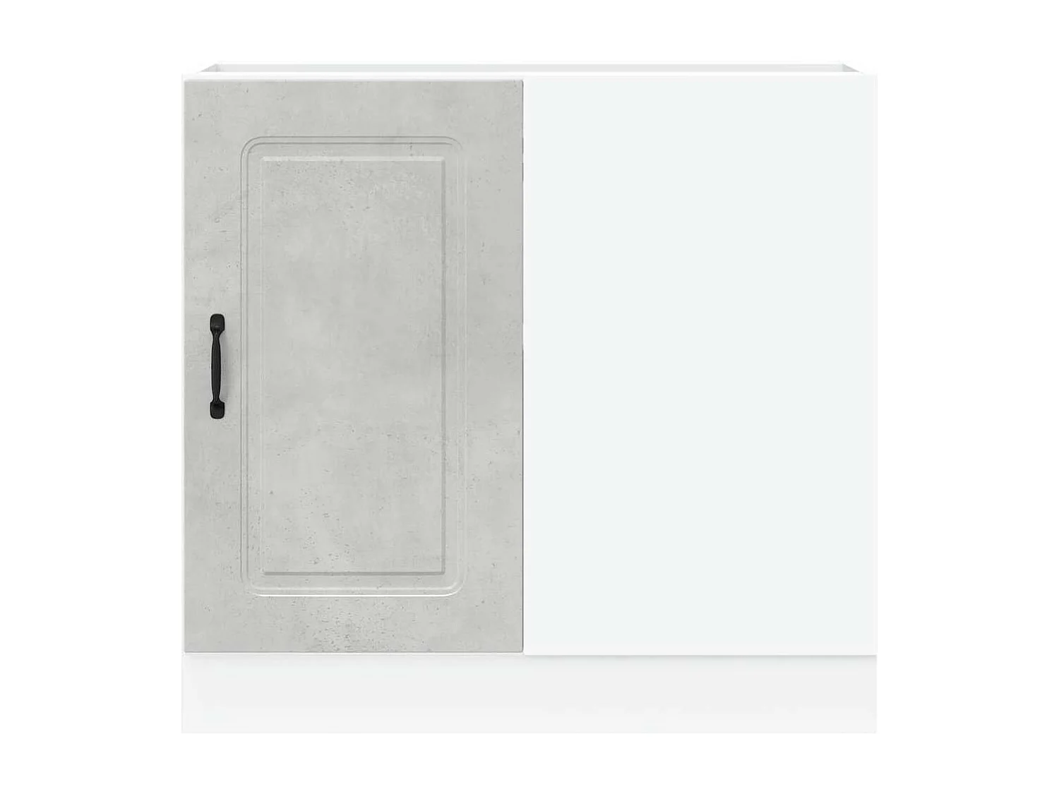 Armoire de cuisine Kalmar gris béton bois d'ingénierie