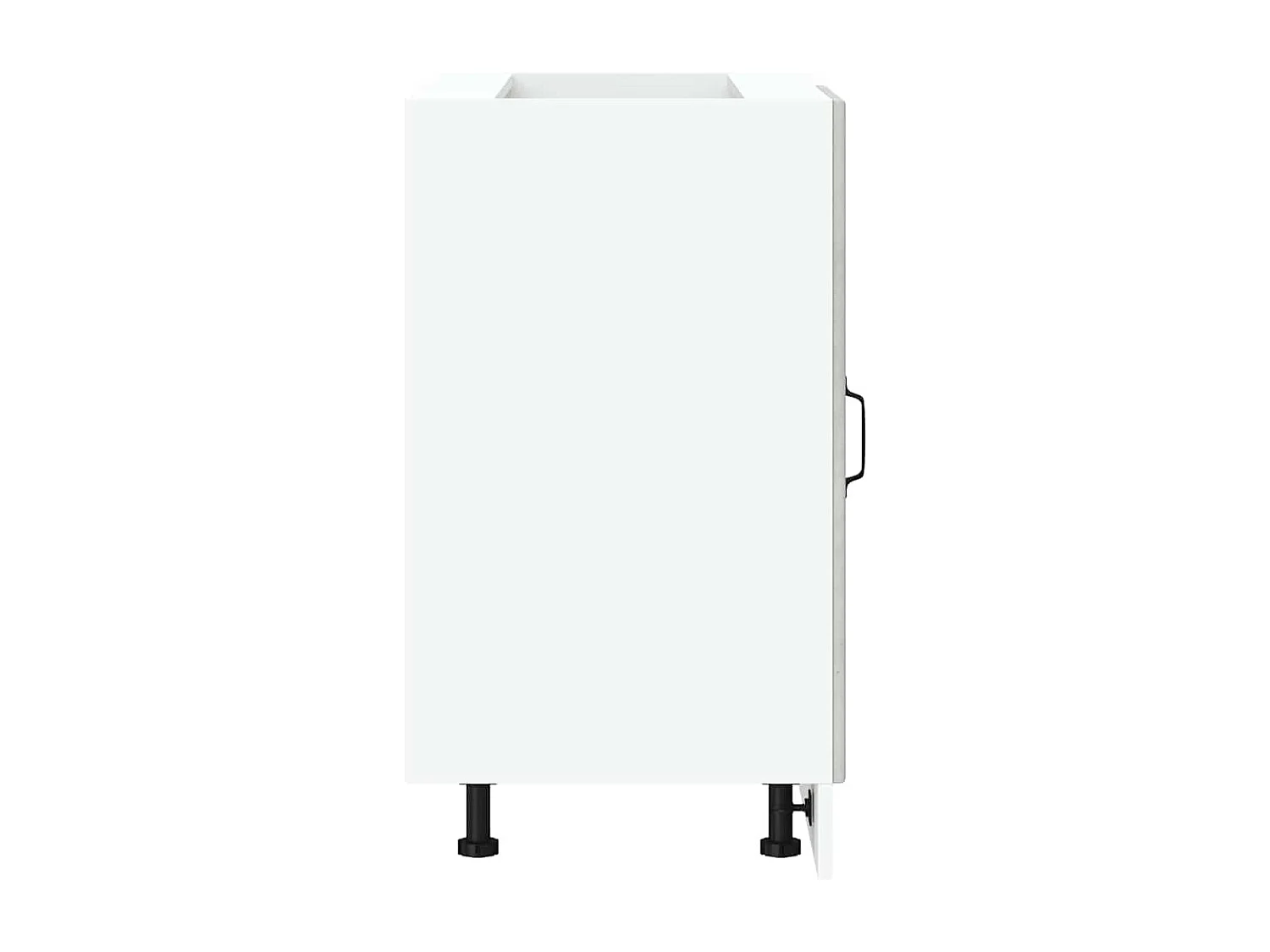 Armoire de cuisine Kalmar gris béton bois d'ingénierie