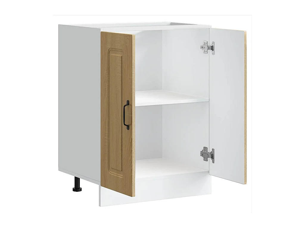 Spoelbakonderkast Kalmar 60x46x81,5cm bewerkt hout sonoma eiken