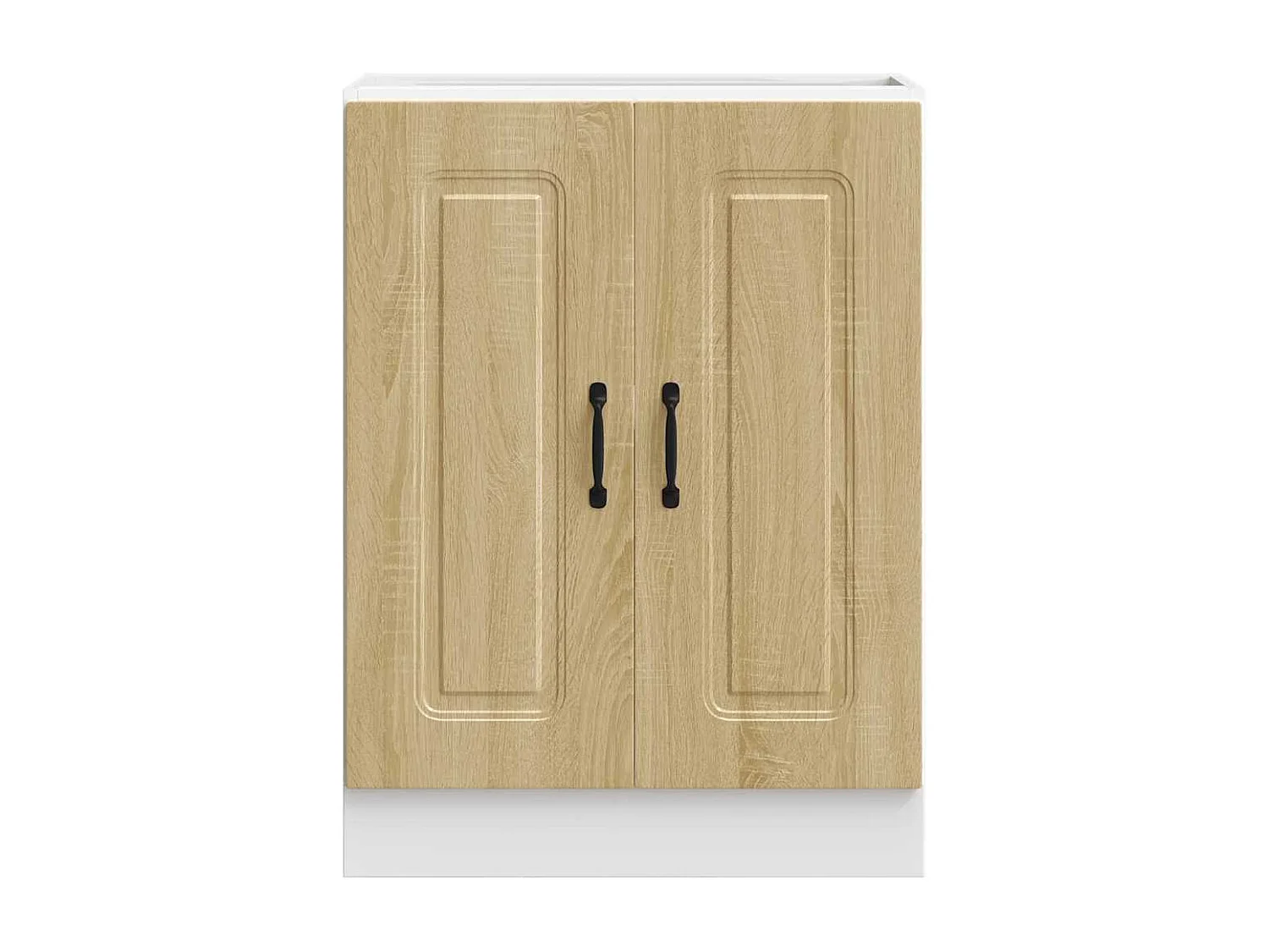 Meuble bas pour évier Kalmar chêne sonoma bois d'ingénierie